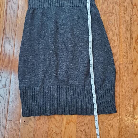 Ann Taylor Loft Womens Wool Blend Cable Knit Cowl Neck Short Sweater Dress Sz XS - Picture 8 of 11